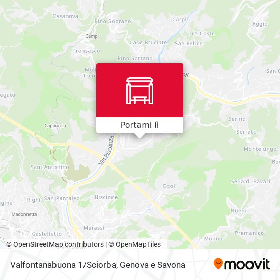 Mappa Valfontanabuona 1/Sciorba