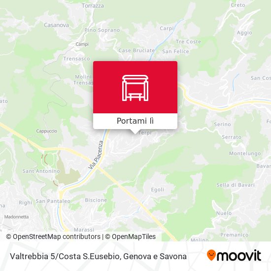 Mappa Valtrebbia 5/Costa S.Eusebio