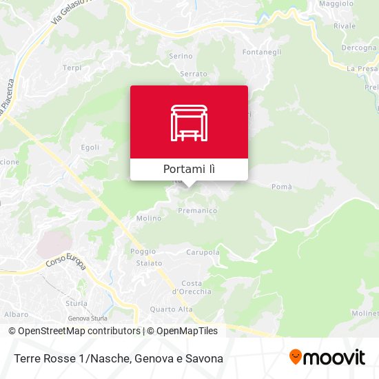 Mappa Terre Rosse 1/Nasche
