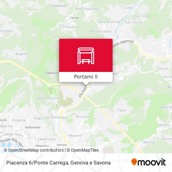 Mappa Piacenza 6/Ponte Carrega