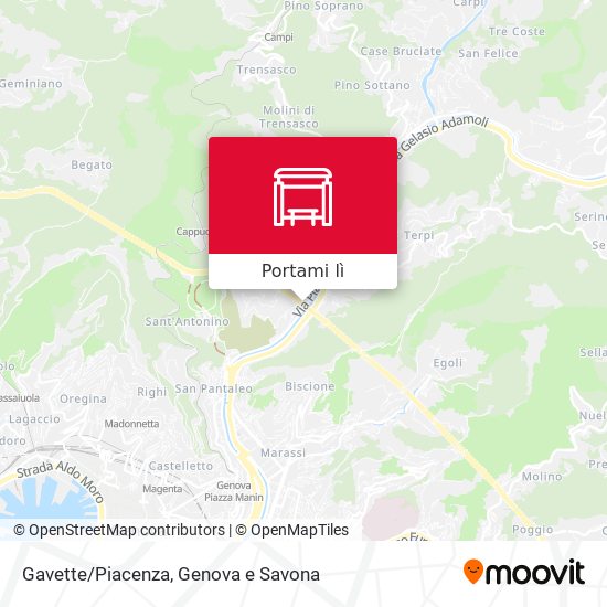 Mappa Gavette/Piacenza