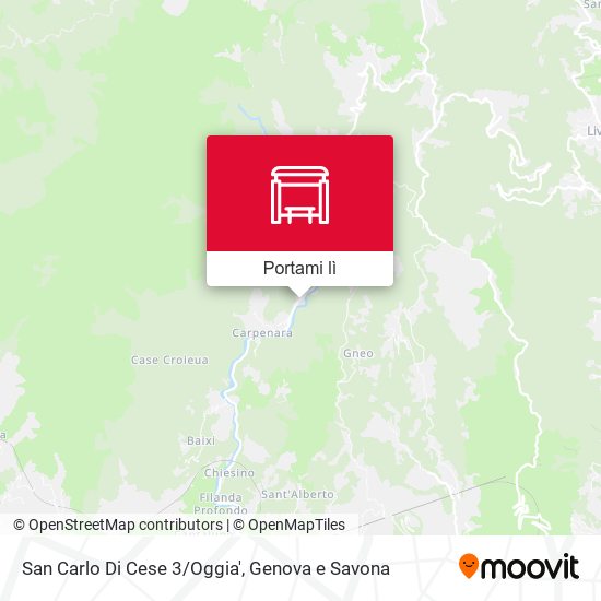 Mappa San Carlo Di Cese 3/Oggia'