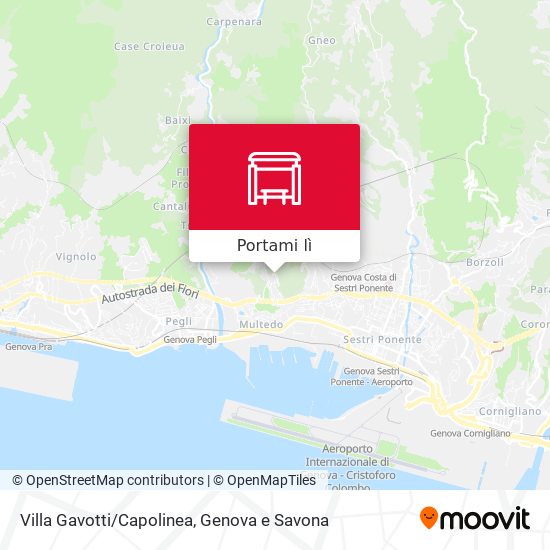 Mappa Villa Gavotti/Capolinea