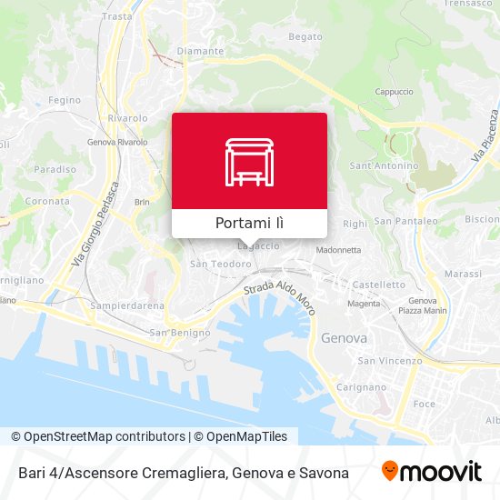 Mappa Bari 4/Ascensore Cremagliera