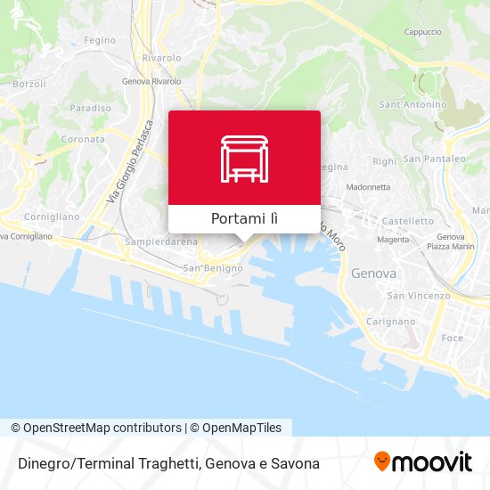 Mappa Dinegro/Terminal Traghetti