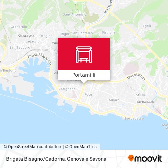 Mappa Brigata Bisagno/Cadorna