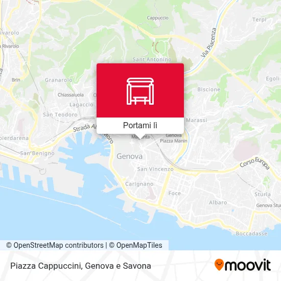 Mappa Piazza Cappuccini