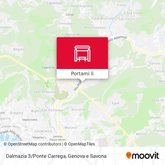 Mappa Dalmazia 3/Ponte Carrega