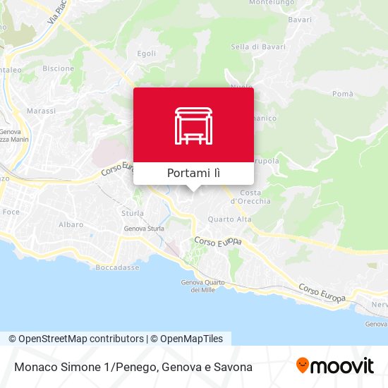 Mappa Monaco Simone 1/Penego