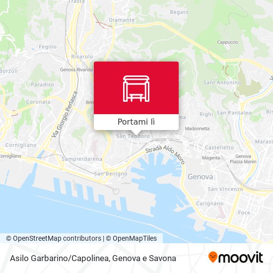 Mappa Asilo Garbarino/Capolinea
