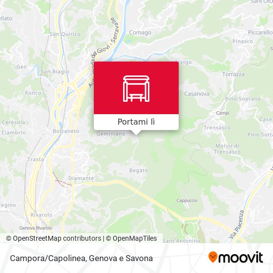 Mappa Campora/Capolinea