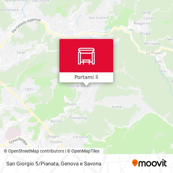 Mappa San Giorgio 5/Pianata