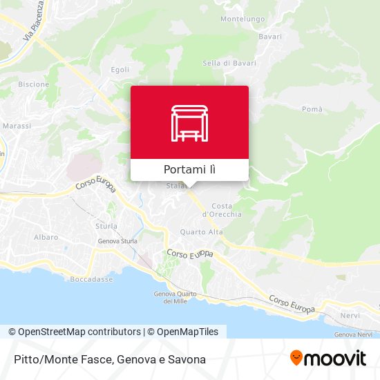 Mappa Pitto/Monte Fasce