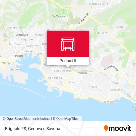 Mappa Brignole FS