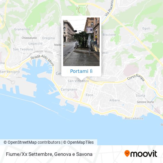 Mappa Fiume/Xx Settembre