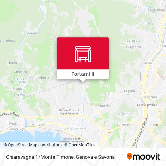 Mappa Chiaravagna 1/Monte Timone