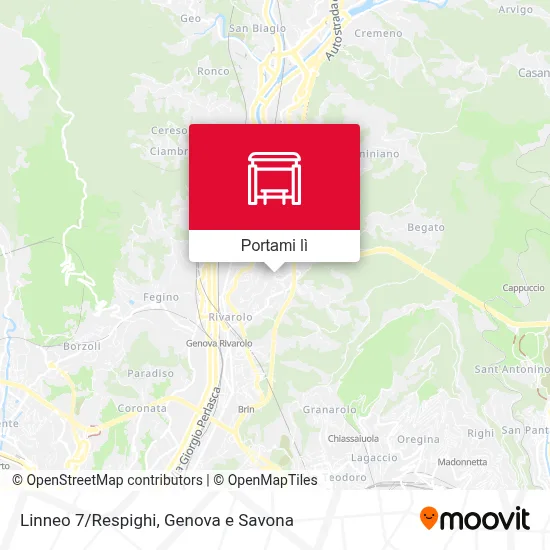Mappa Linneo 7/Respighi