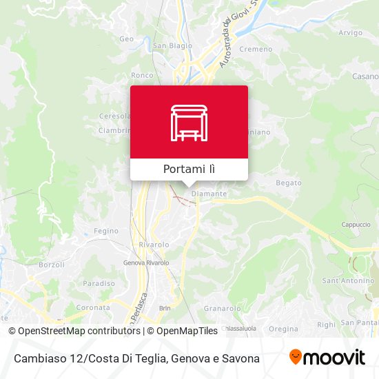Mappa Cambiaso 12/Costa Di Teglia