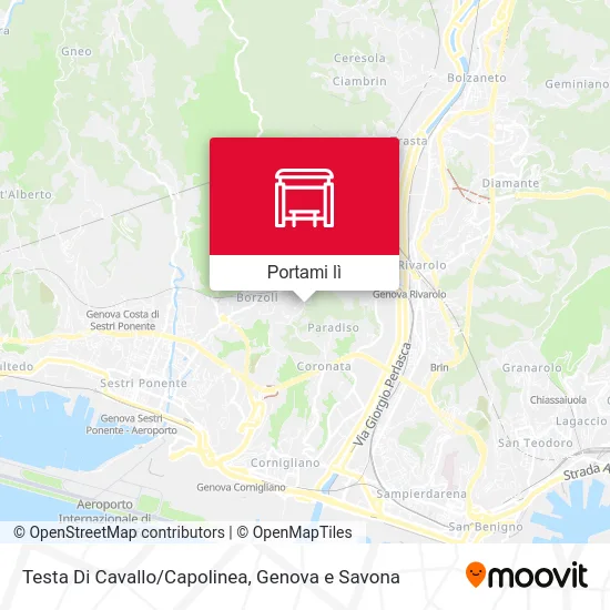 Mappa Testa Di Cavallo/Capolinea