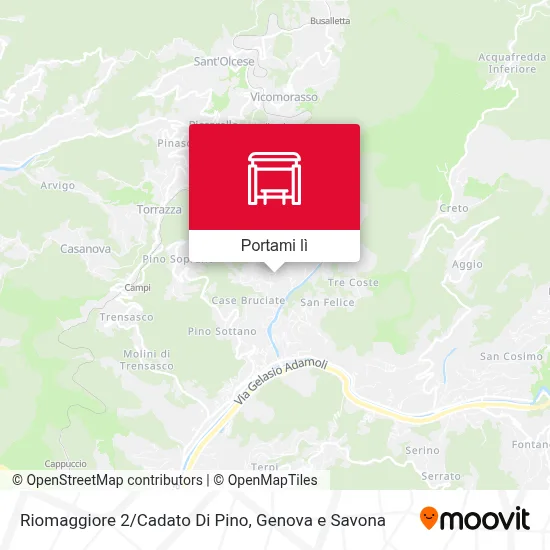 Mappa Riomaggiore 2/Cadato Di Pino