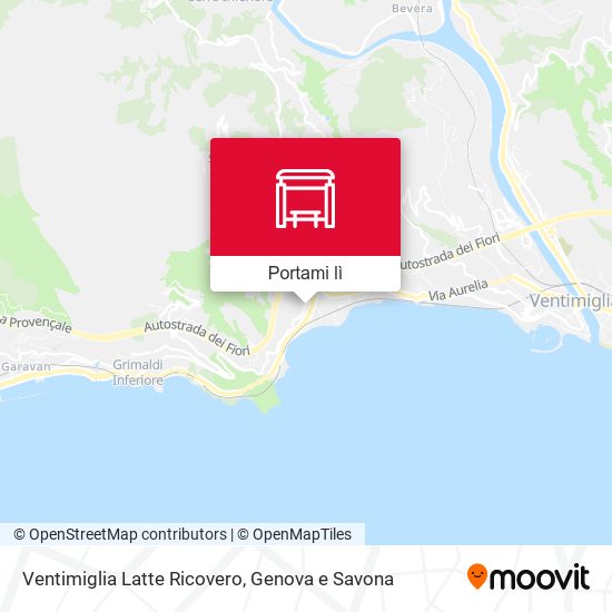 Mappa Ventimiglia Latte Ricovero
