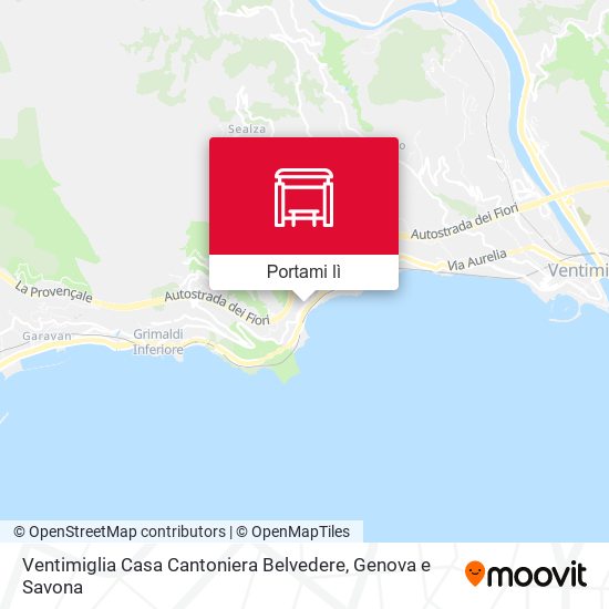 Mappa Ventimiglia Casa Cantoniera Belvedere