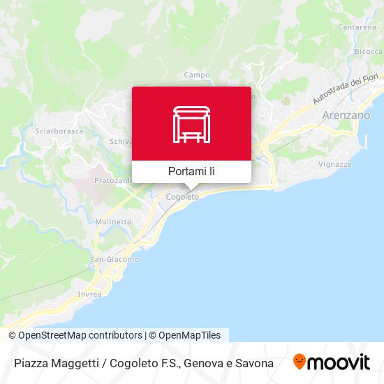 Mappa Piazza Maggetti / Cogoleto F.S.