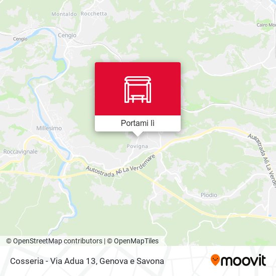 Mappa Cosseria - Via Adua 13