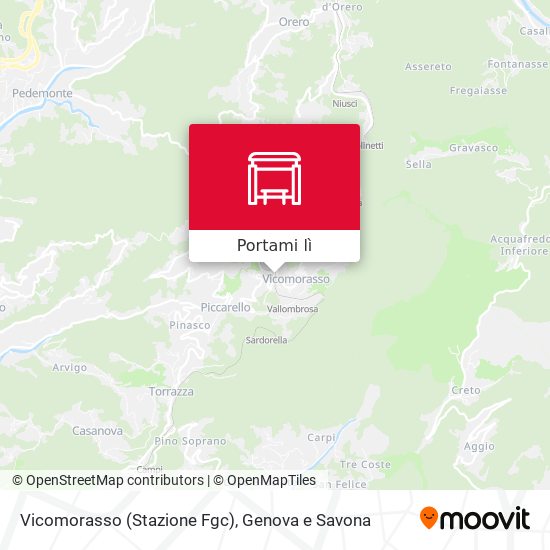 Mappa Vicomorasso (Stazione Fgc)