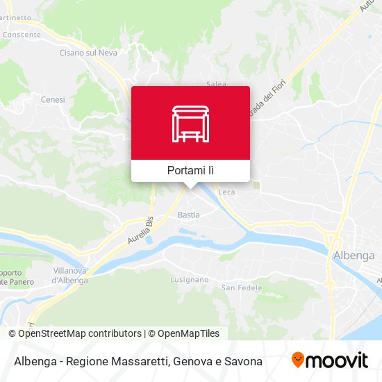Mappa Albenga - Regione Massaretti