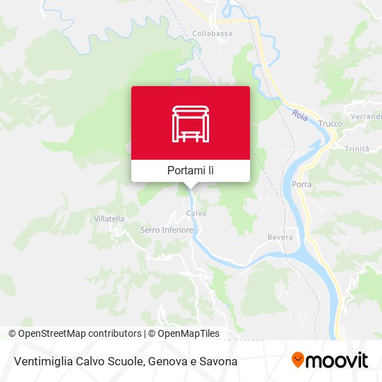 Mappa Ventimiglia Calvo Scuole