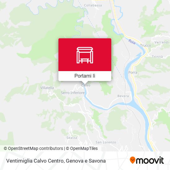 Mappa Ventimiglia Calvo Centro