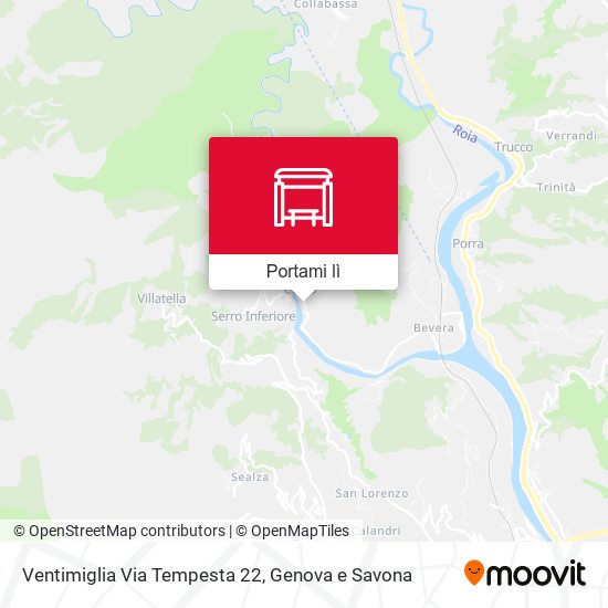 Mappa Ventimiglia Via Tempesta 22