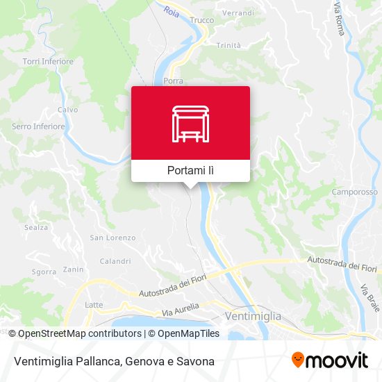 Mappa Ventimiglia Pallanca