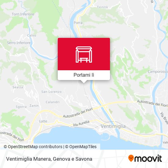 Mappa Ventimiglia Manera