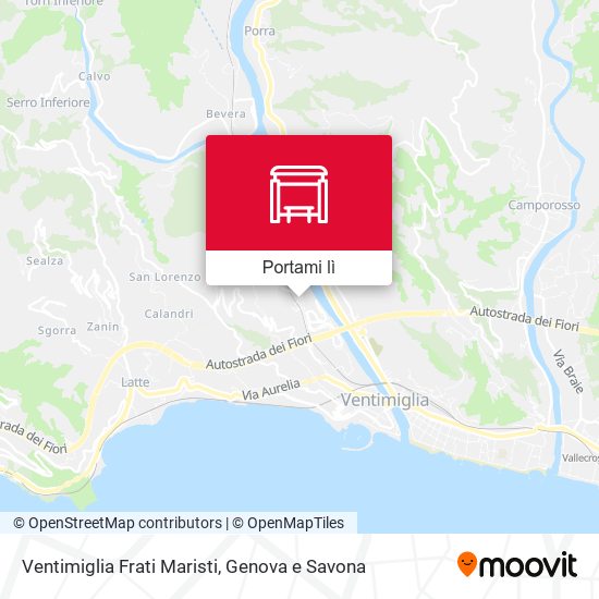 Mappa Ventimiglia Frati Maristi