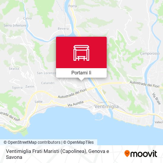 Mappa Ventimiglia Frati Maristi (Capolinea)