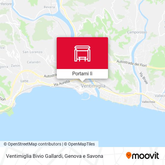 Mappa Ventimiglia Bivio Gallardi