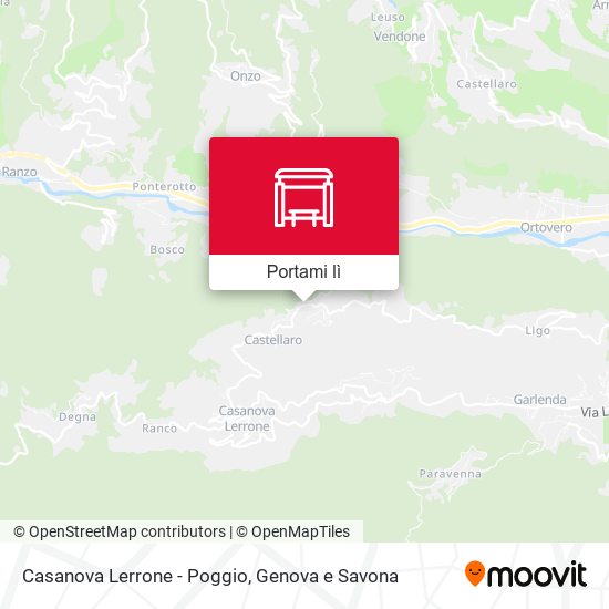 Mappa Casanova Lerrone - Poggio
