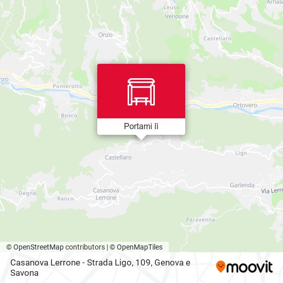 Mappa Casanova Lerrone - Strada Ligo, 109