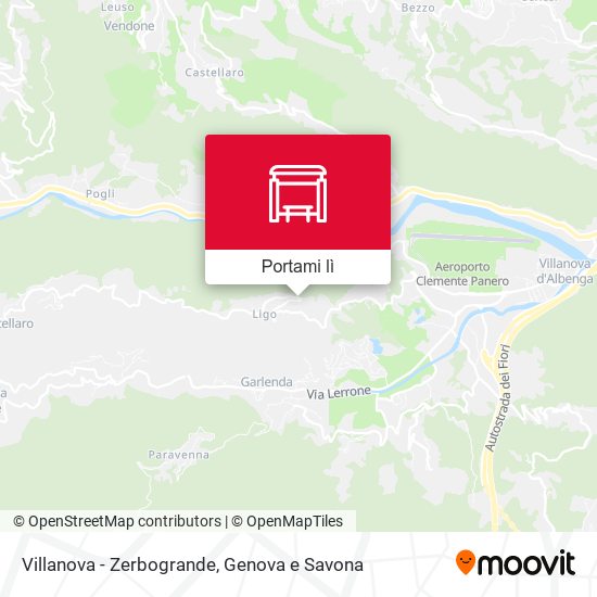 Mappa Villanova - Zerbogrande
