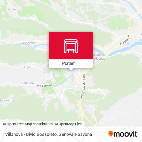 Mappa Villanova - Bivio Bossoleto