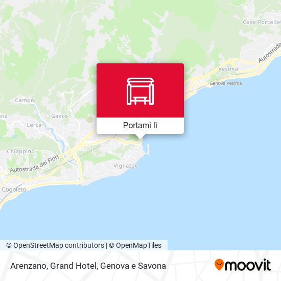 Mappa Arenzano, Grand Hotel
