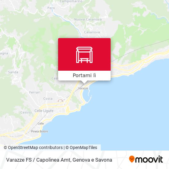 Mappa Varazze FS / Capolinea Amt