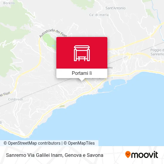 Mappa Sanremo Via Galilei Inam