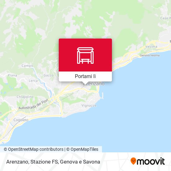 Mappa Piazza Golgi / Arenzano FS