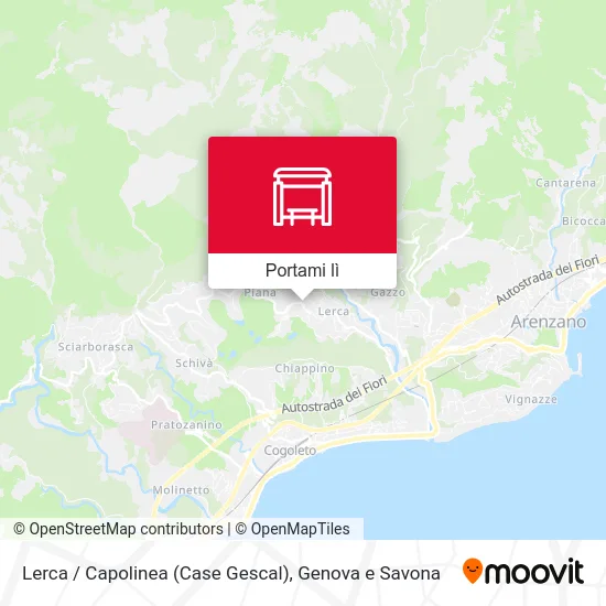 Mappa Lerca / Capolinea (Case Gescal)