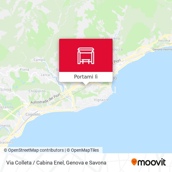 Mappa Via Colleta / Cabina Enel