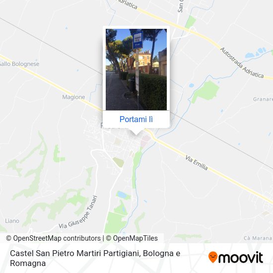 Mappa Castel San Pietro Martiri Partigiani