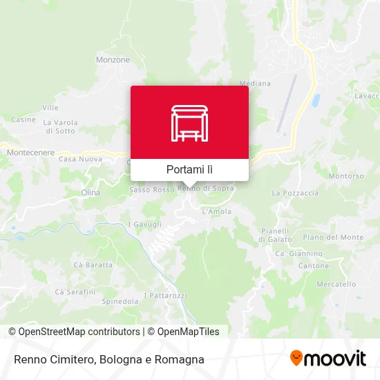 Mappa Renno Cimitero